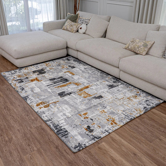 Oresti Grey Gold Carpet (Rectangle)