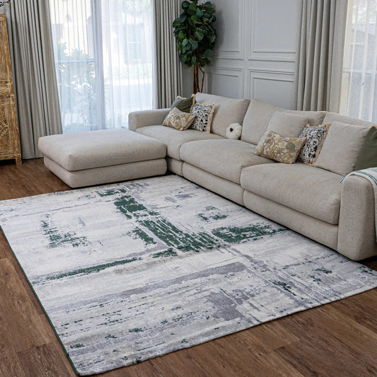 Pluto Grey Green Carpet (Runner)