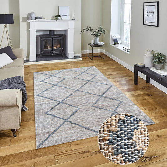 Fila Natural Beige Grey Carpet (Rectangle)