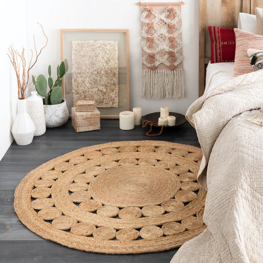 Tyrna Beige Carpet (Round)