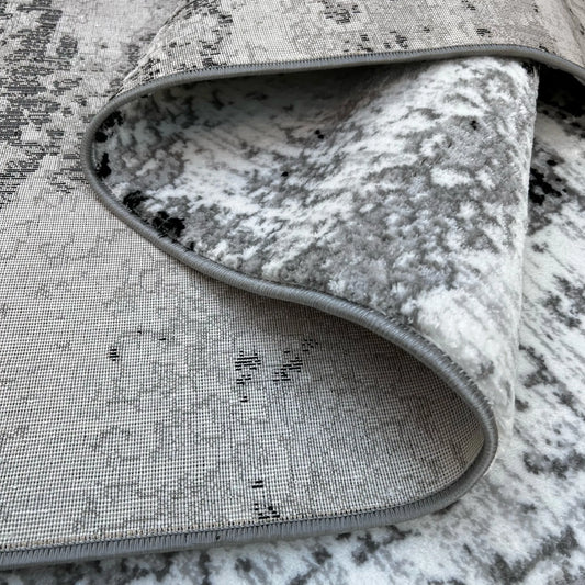 Supremo Grey, Black Carpet (Rectangle)