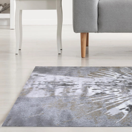 Glass Break rug-Grey -Medium Pile-Multiple Sizes