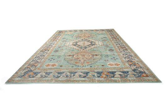 Drama Aqua Blue Carpet (Rectangle)