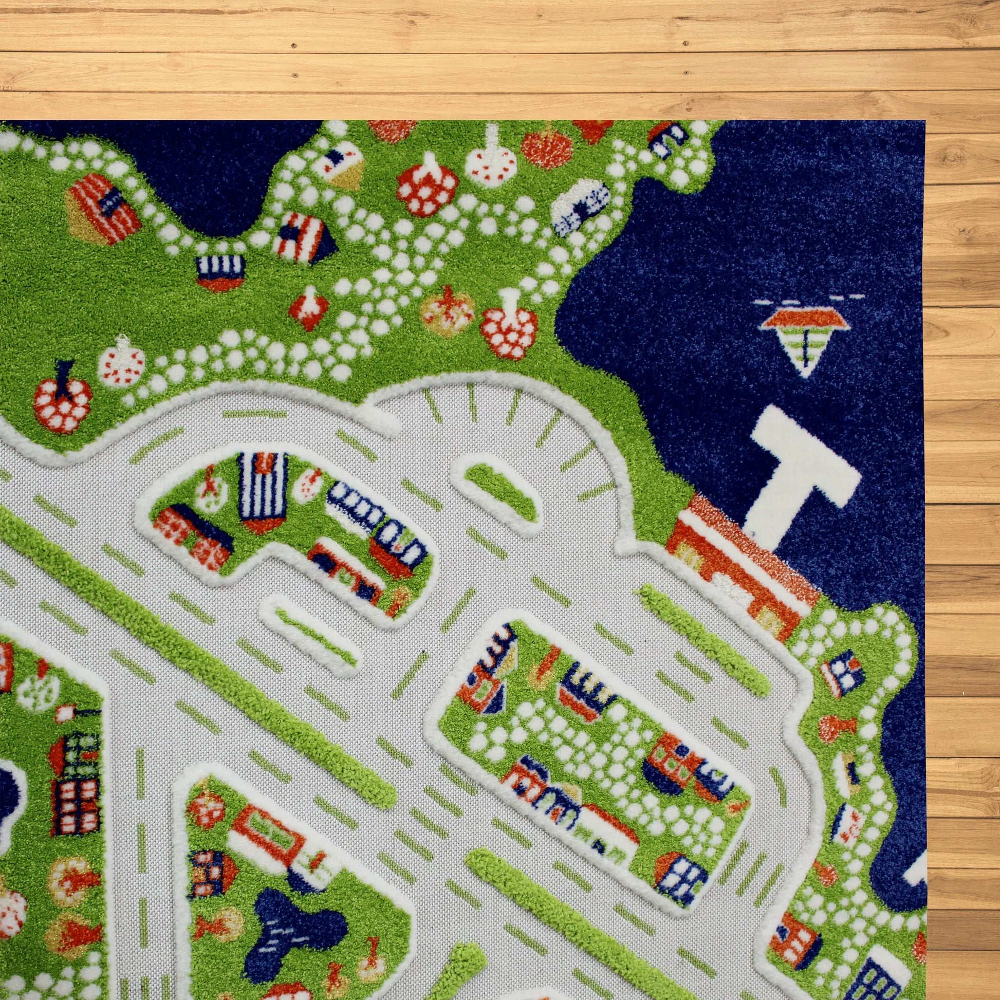 Norbu Multicolor 3D Carpet for Kids - 150 x 230 cm (4.9 x 7.5 ft)