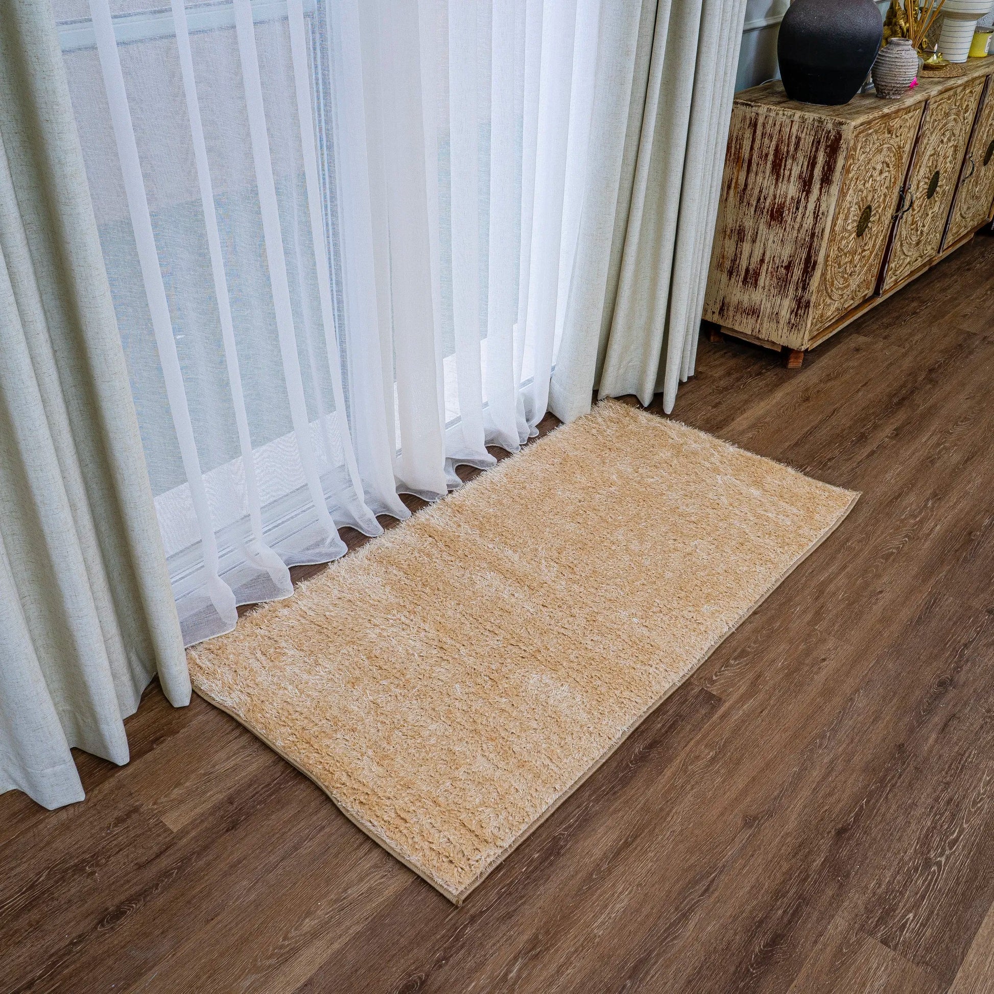 Fluffy Beige Carpet (Runner)