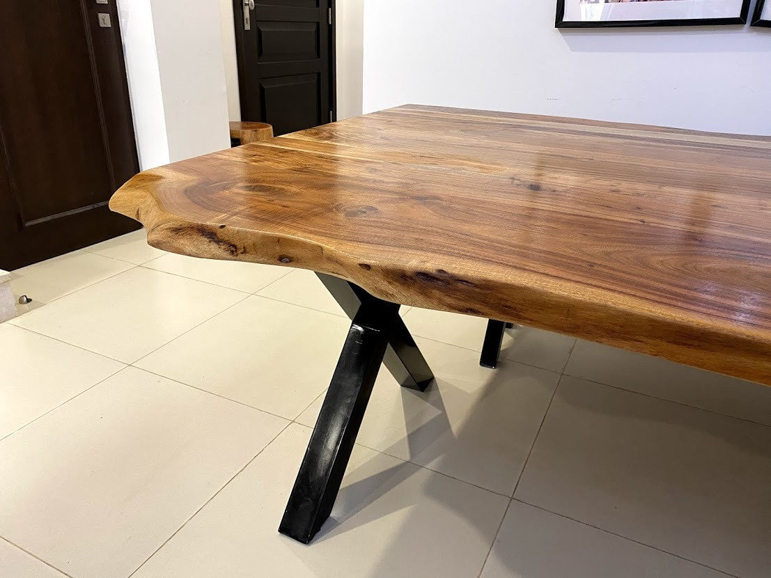 Dining Table (Acacia Wood) Industrial style
