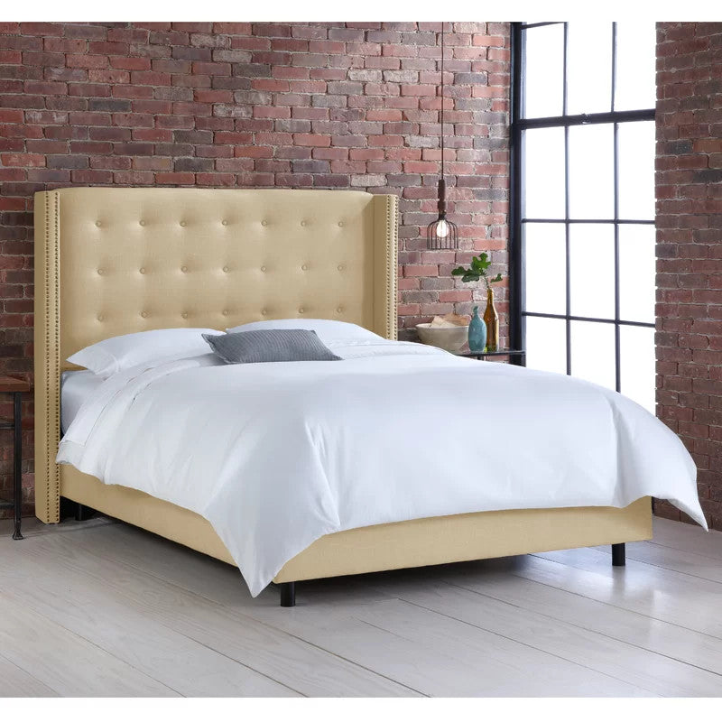 Wilfred Upholstered Bed (Choose size, fabric, colour & legs)