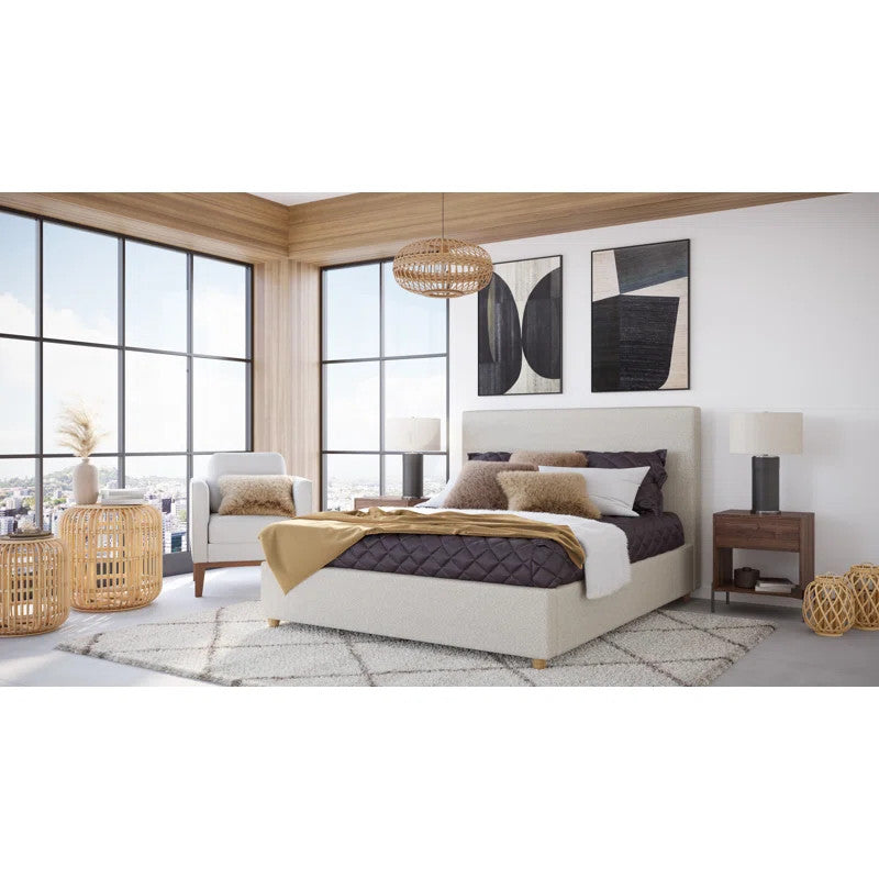 Frederick Upholstered Bed (Choose size, fabric, colour & legs)