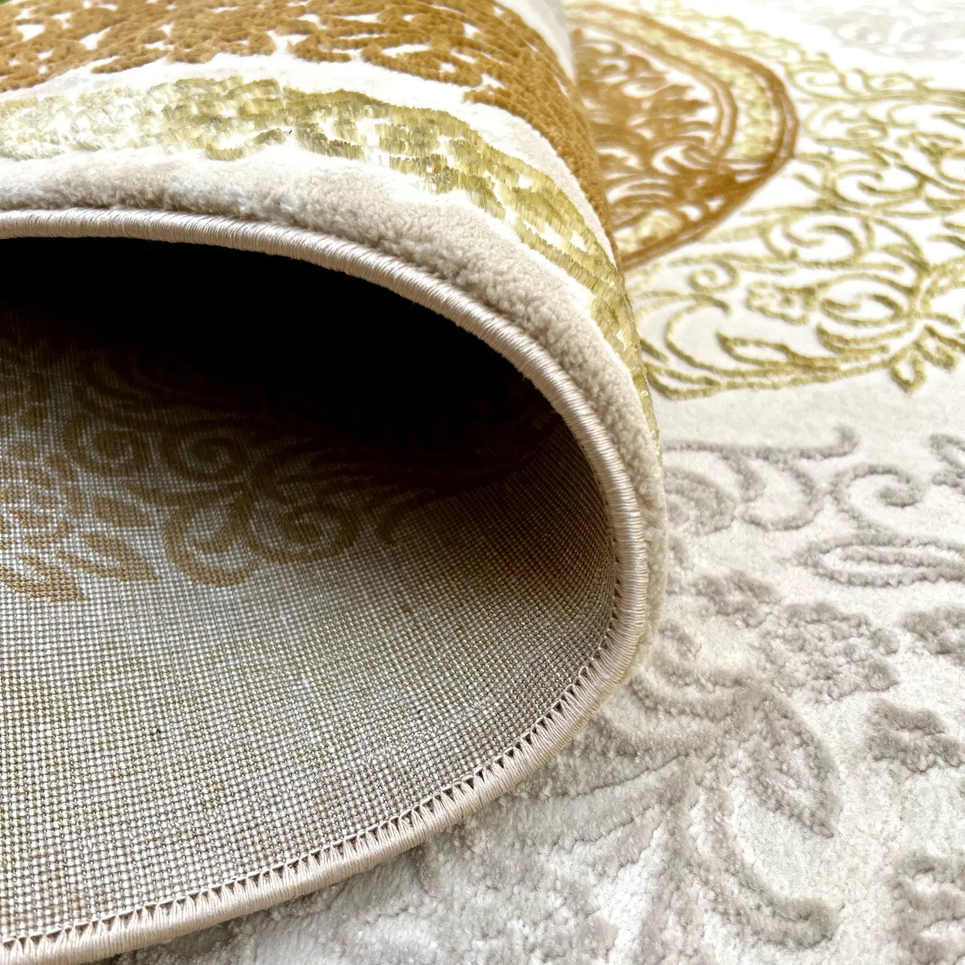 Aleyna Cream Gold Carpet (Rectangle)