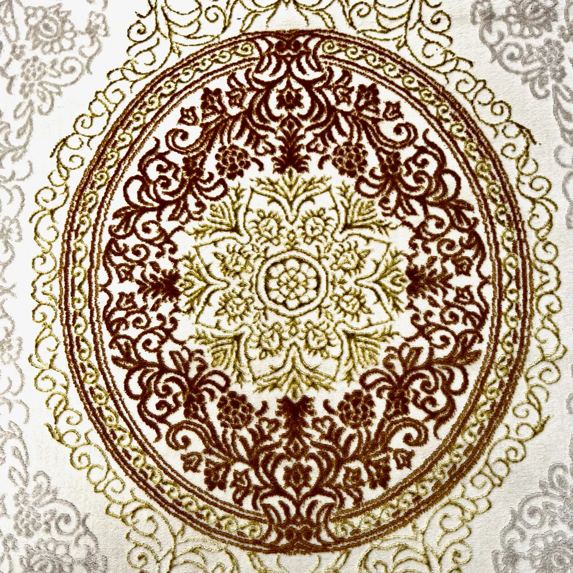 Aleyna Cream Gold Carpet (Rectangle)