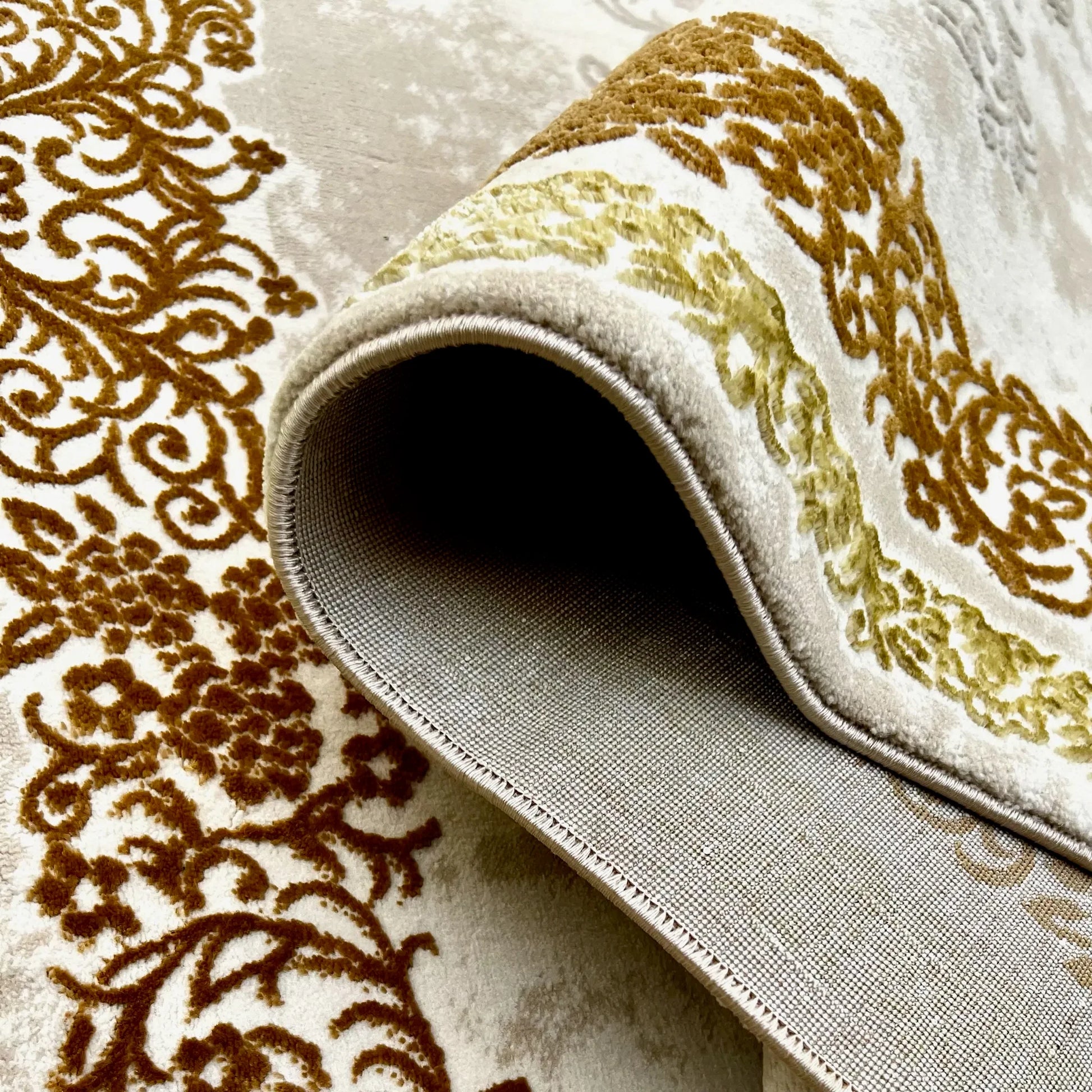 Aleyna Cream Gold Carpet (Rectangle)