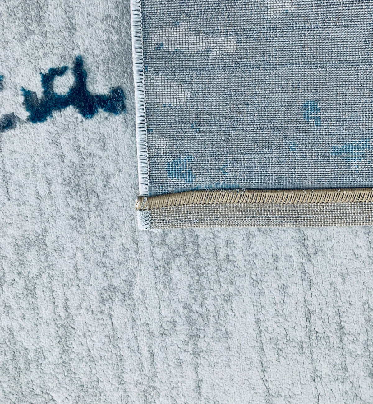 Charon Blue Charon Grey Teal Blue Carpet (Rectangle) – Handpicked Furniture