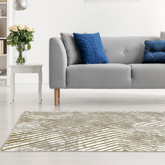 Allora Beige Gold Carpet (Rectangle)