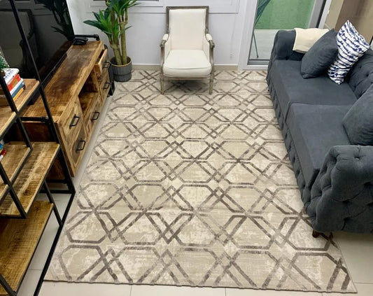 Dominos Beige Brown Carpet (Rectangle)