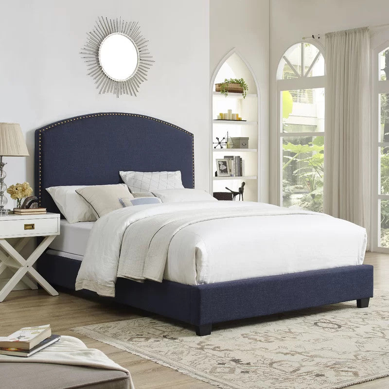 Henry Upholstered Bed (Choose size, fabric, colour & legs)