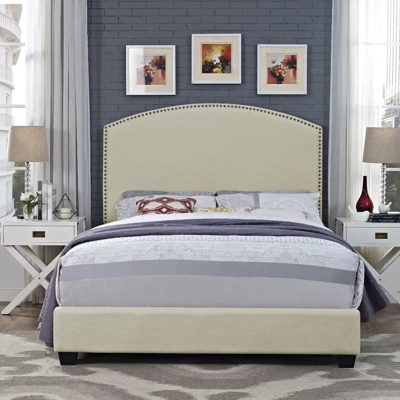 Henry Upholstered Bed (Choose size, fabric, colour & legs)