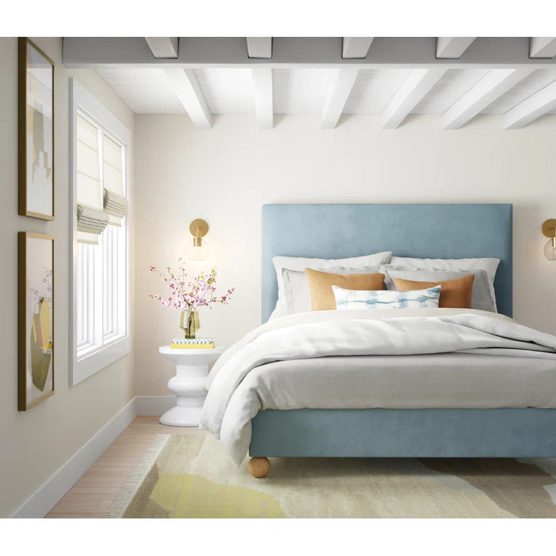 Ernest Upholstered Bed (Choose size, fabric, colour & legs)