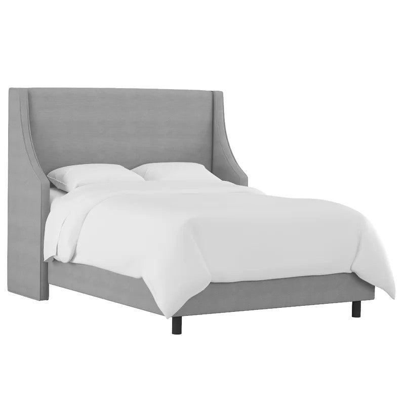 David Upholstered Bed (Choose size, fabric, colour & legs)