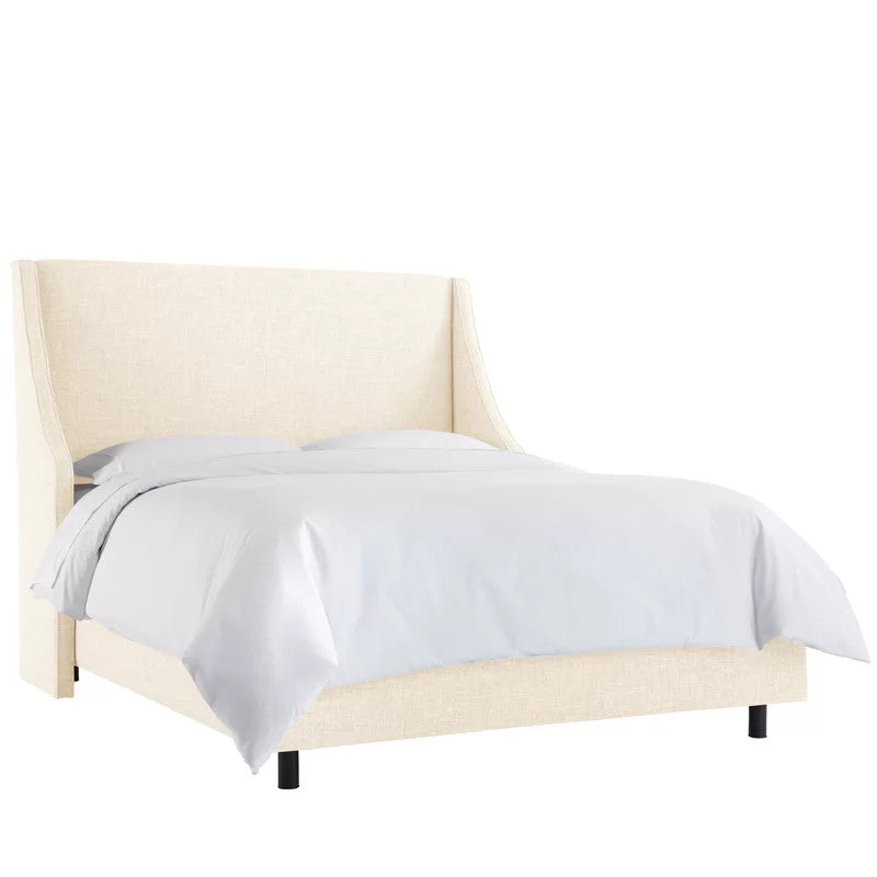 David Upholstered Bed (Choose size, fabric, colour & legs)