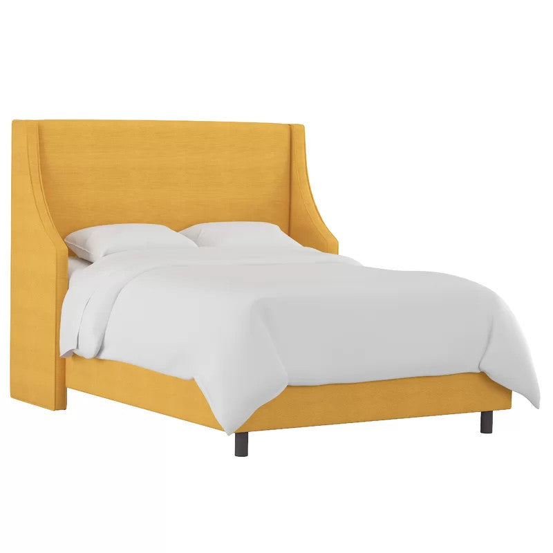 David Upholstered Bed (Choose size, fabric, colour & legs)