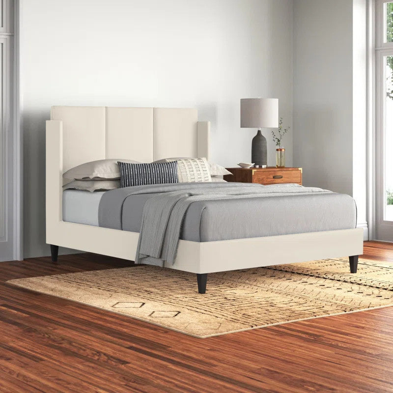 Herbert Upholstered Bed (Choose size, fabric, colour & legs)