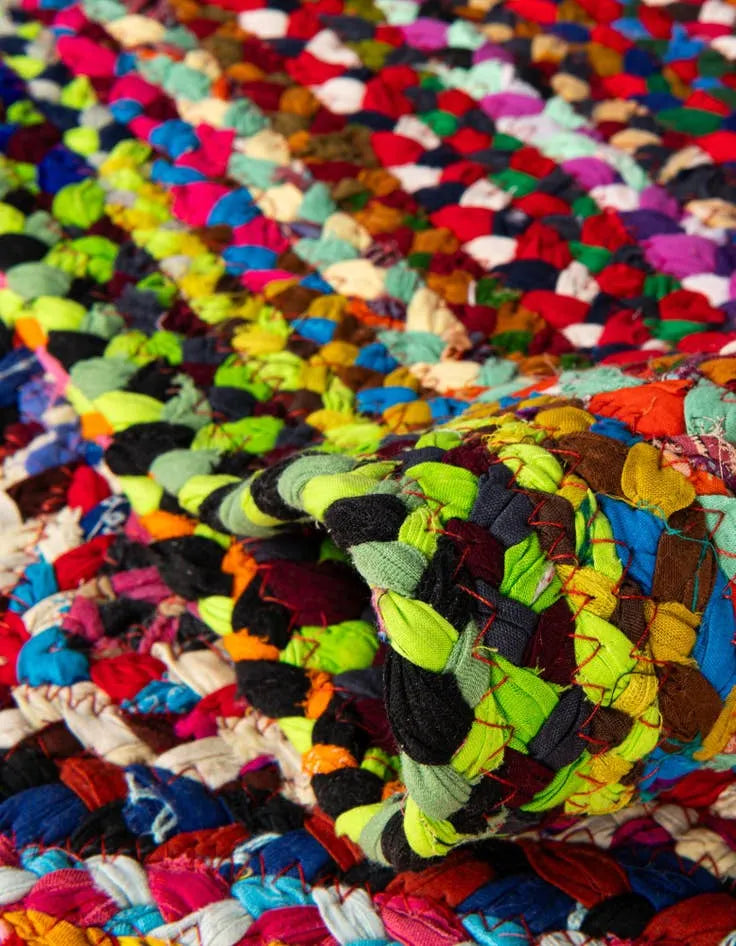Marathonas Chindi Multi-Coloured Carpet Jute (Square)