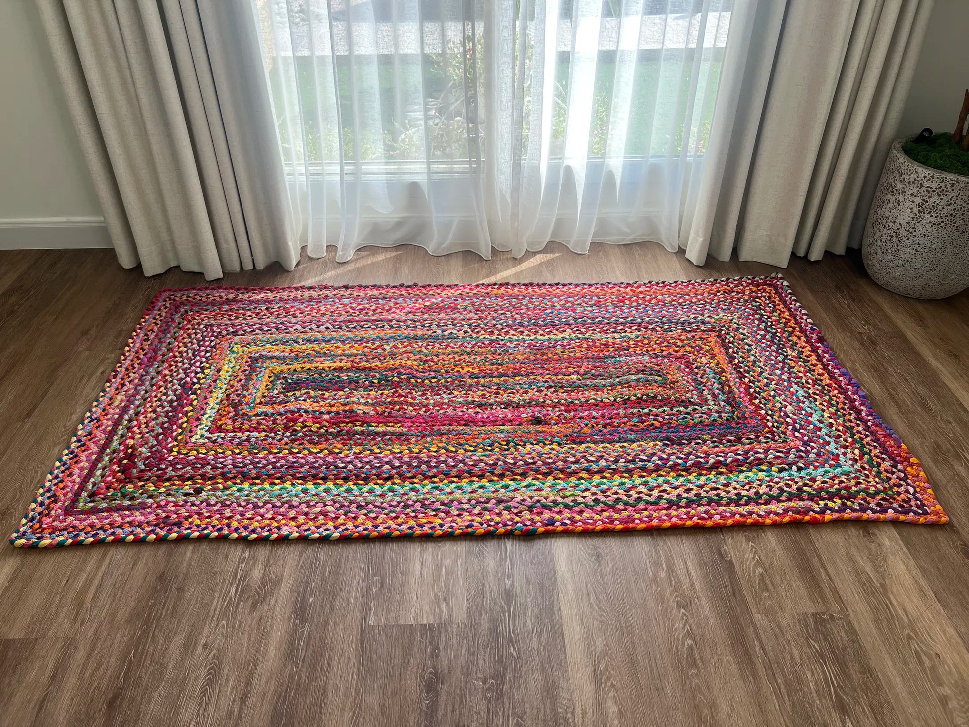 Marathonas Chindi Multi-Coloured Carpet Jute (Square)