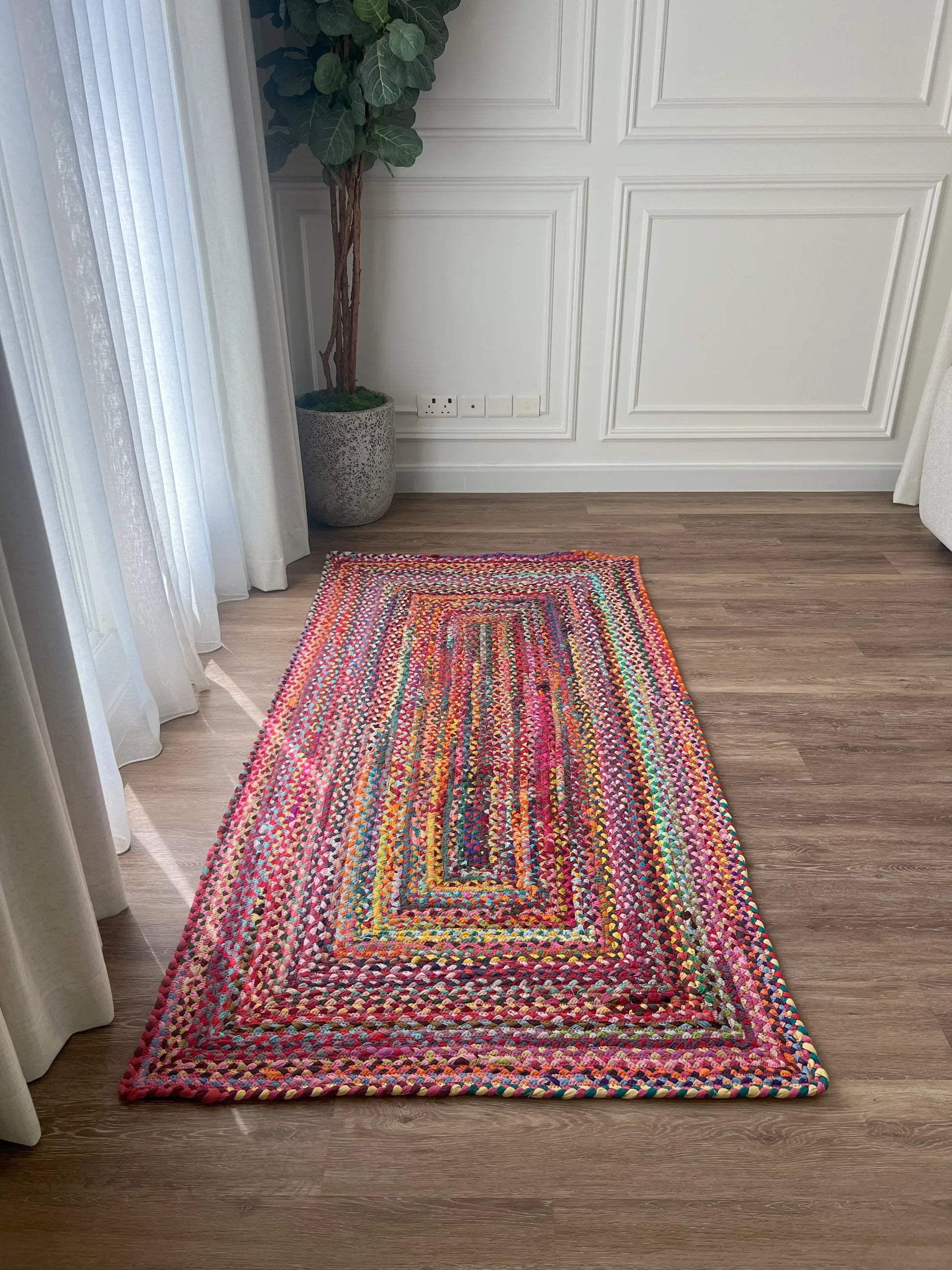 Marathonas Chindi Multi-Coloured Carpet Jute (Square)