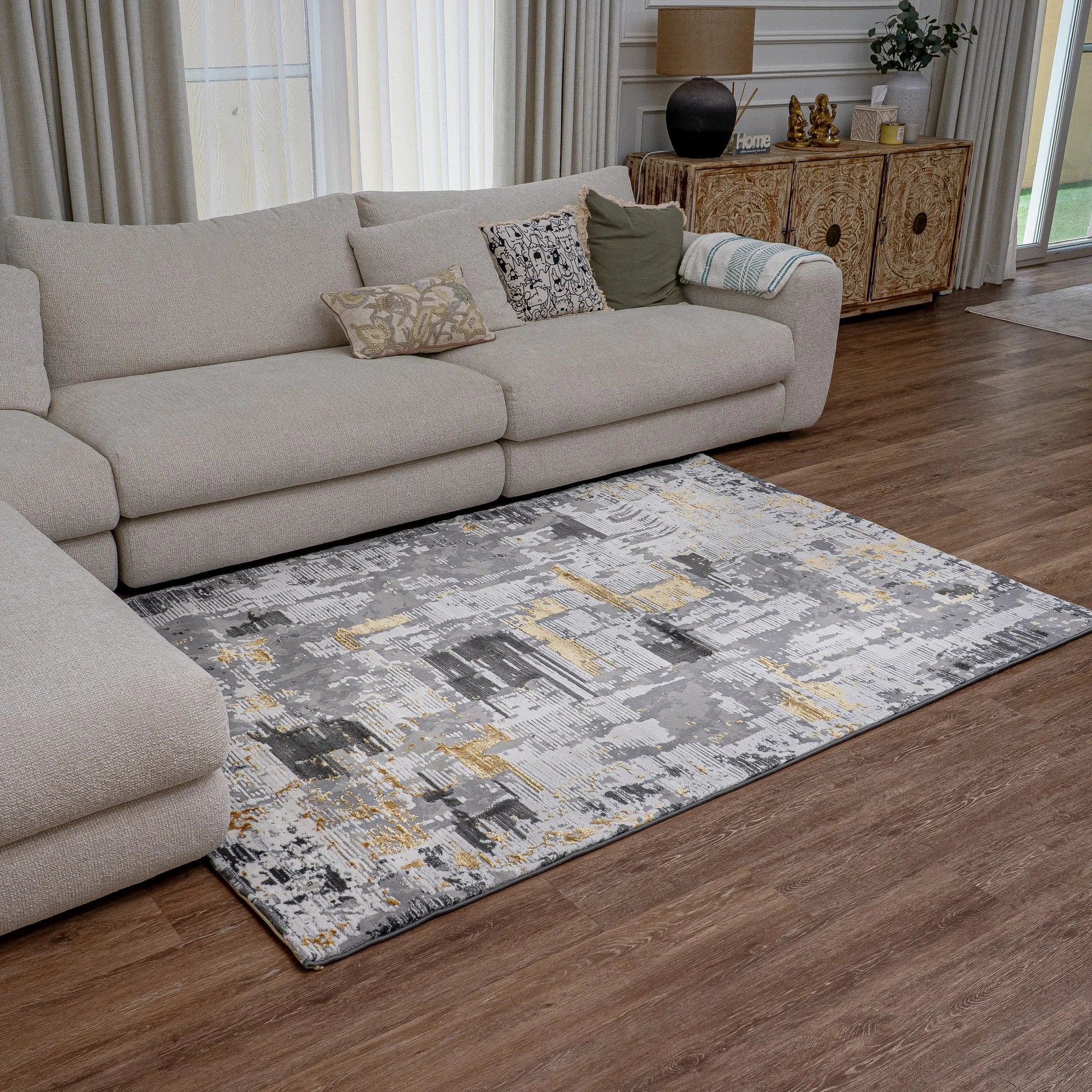 Oresti Grey Gold Carpet (Rectangle)