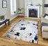 Pyrgos Beige Navy Blue Carpet (Rectangle)