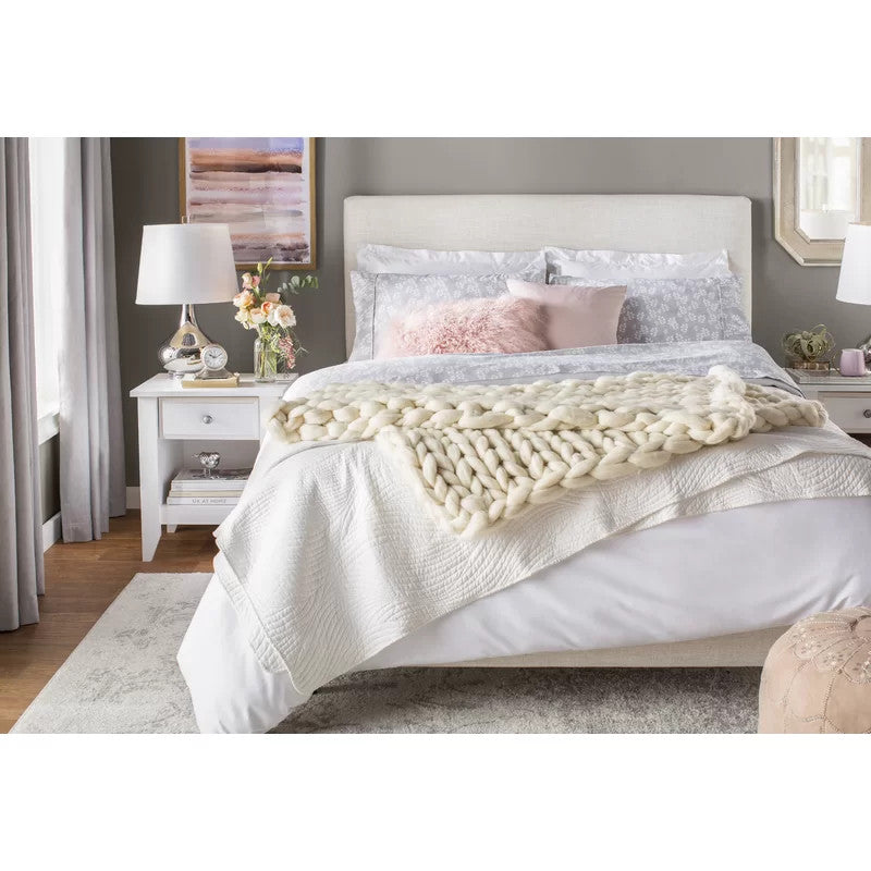 Charles Upholstered Bed (Choose size, fabric, colour & legs)