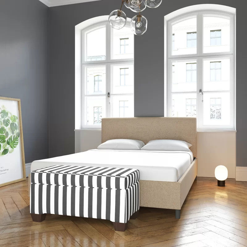 Charles Upholstered Bed (Choose size, fabric, colour & legs)
