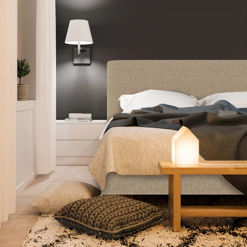 Charles Upholstered Bed (Choose size, fabric, colour & legs)