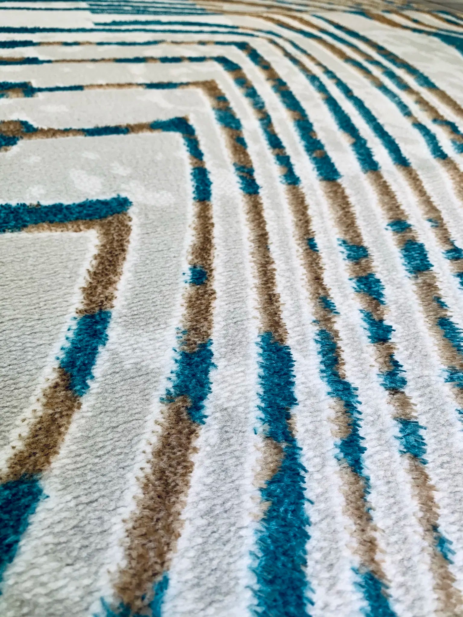 Hypnos Beige Blue Carpet (Rectangle)