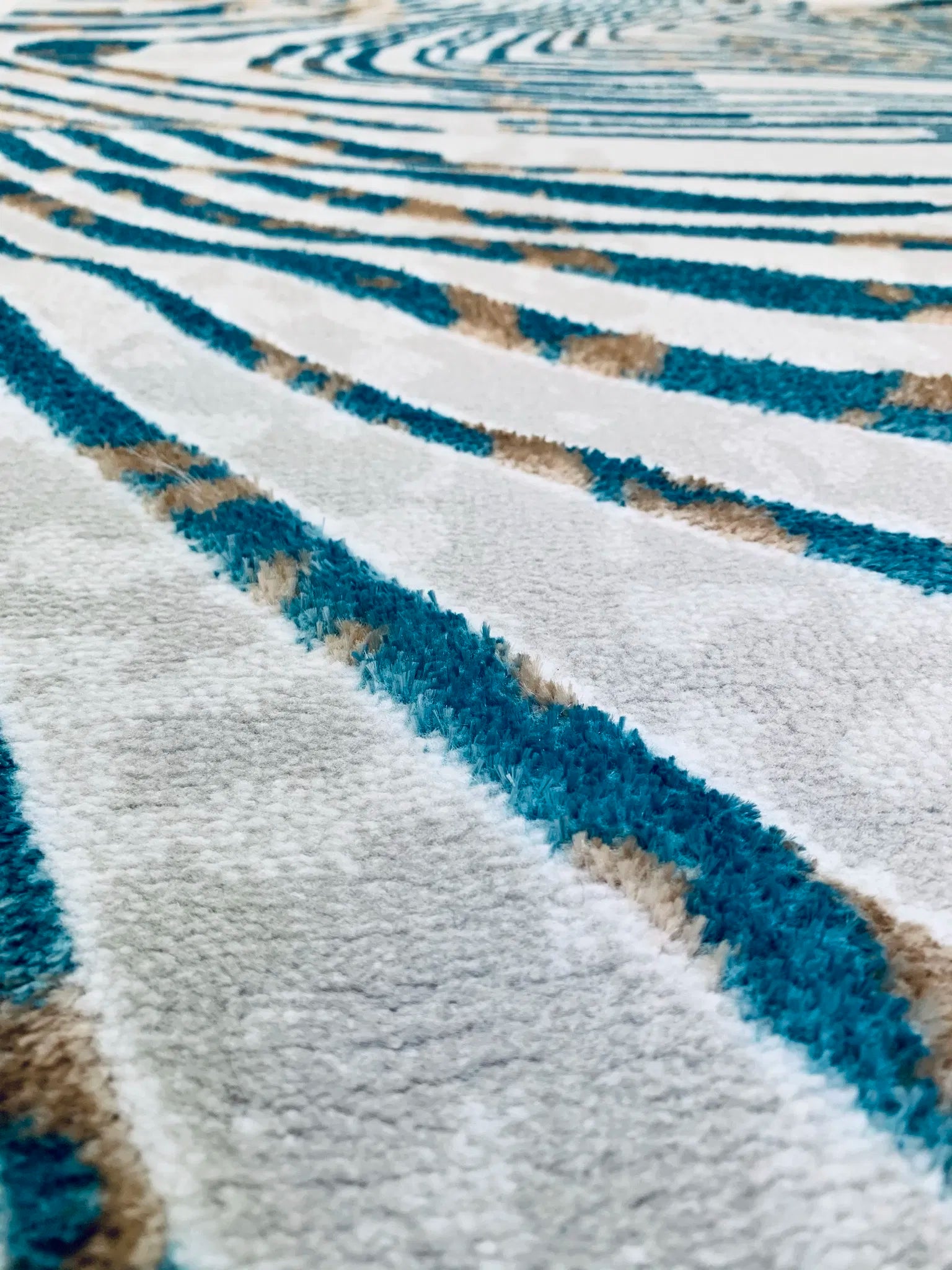 Hypnos Beige Blue Carpet (Rectangle)