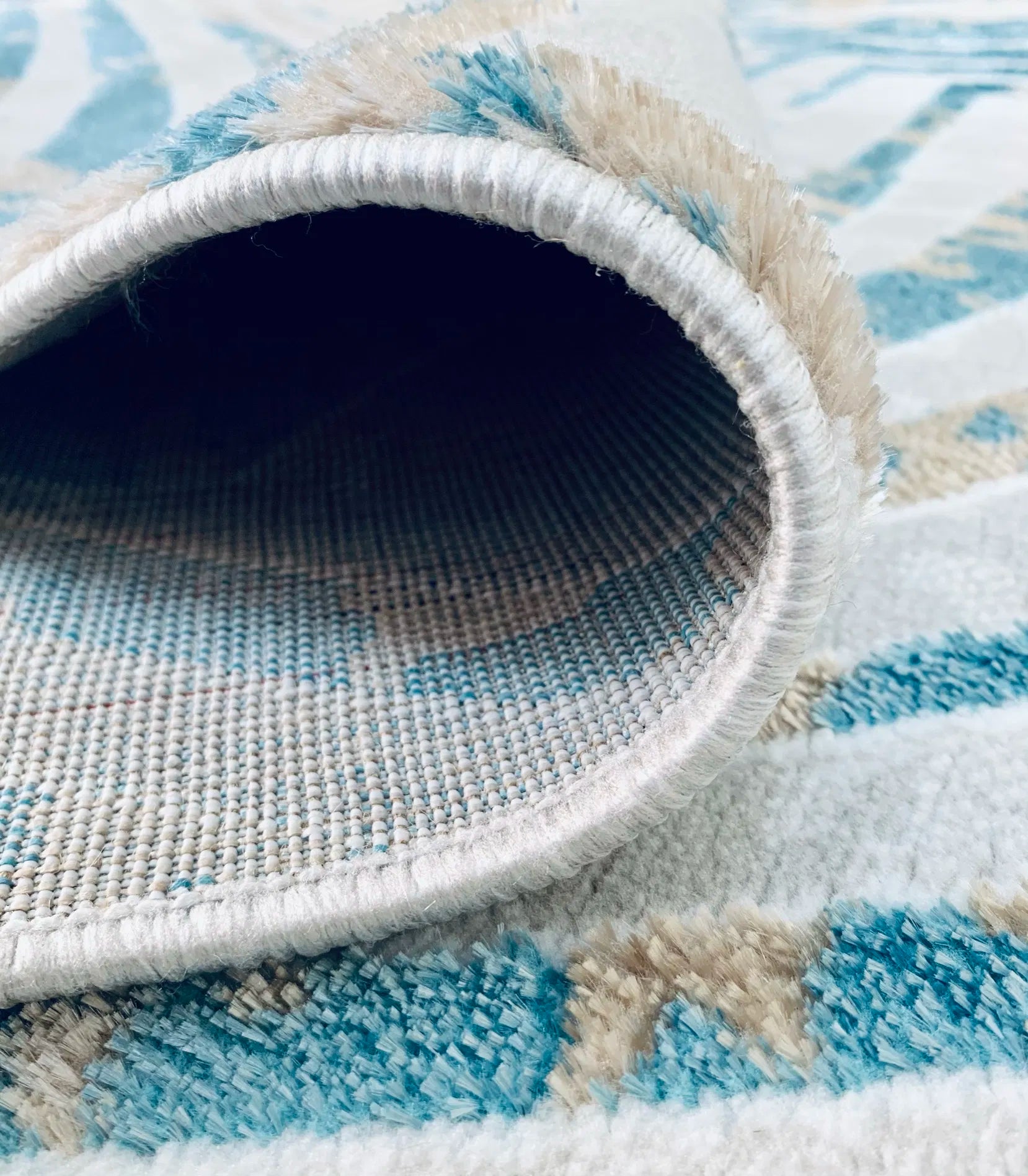 Hypnos Beige Blue Carpet (Rectangle)