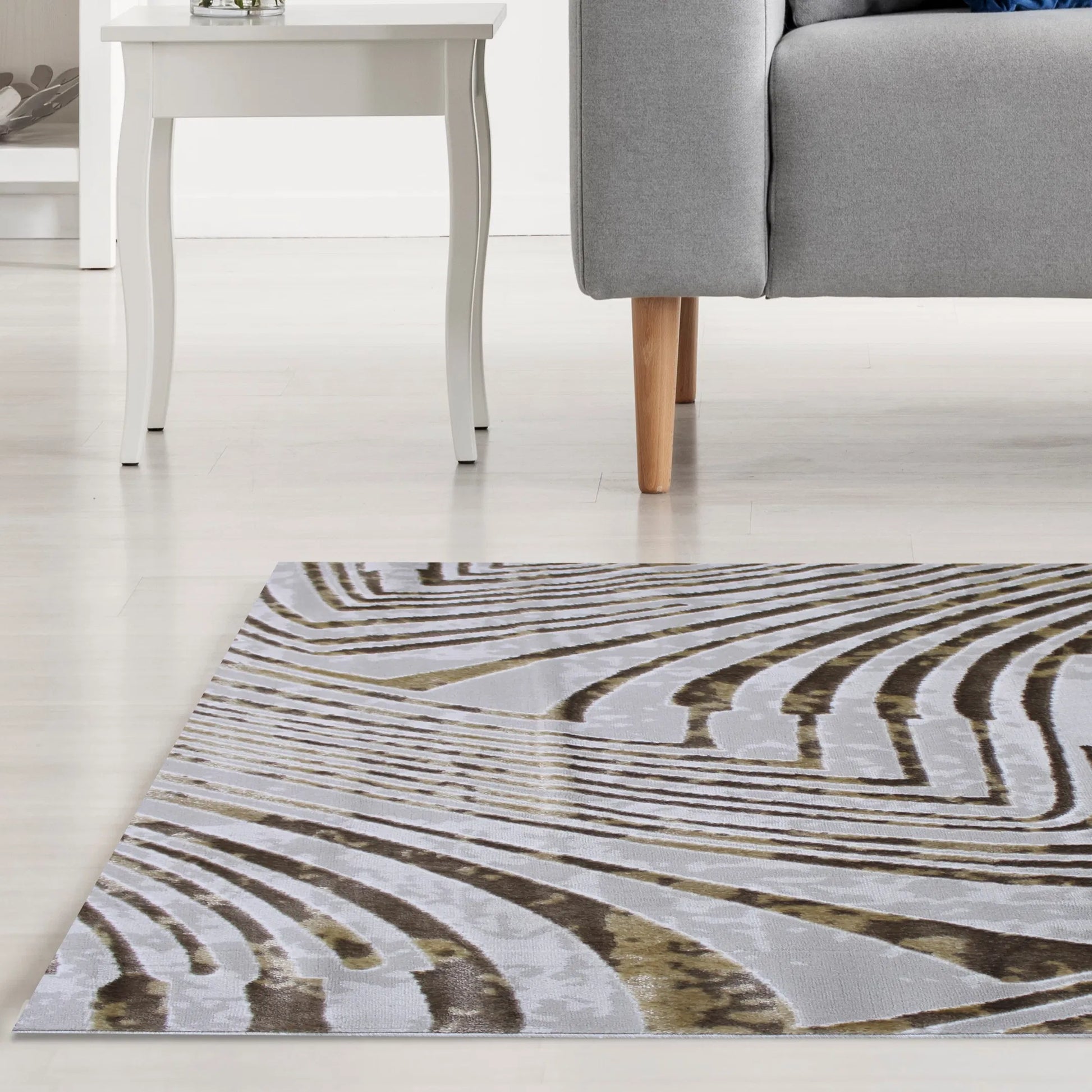 Kratos Beige Brown Carpet (Rectangle)