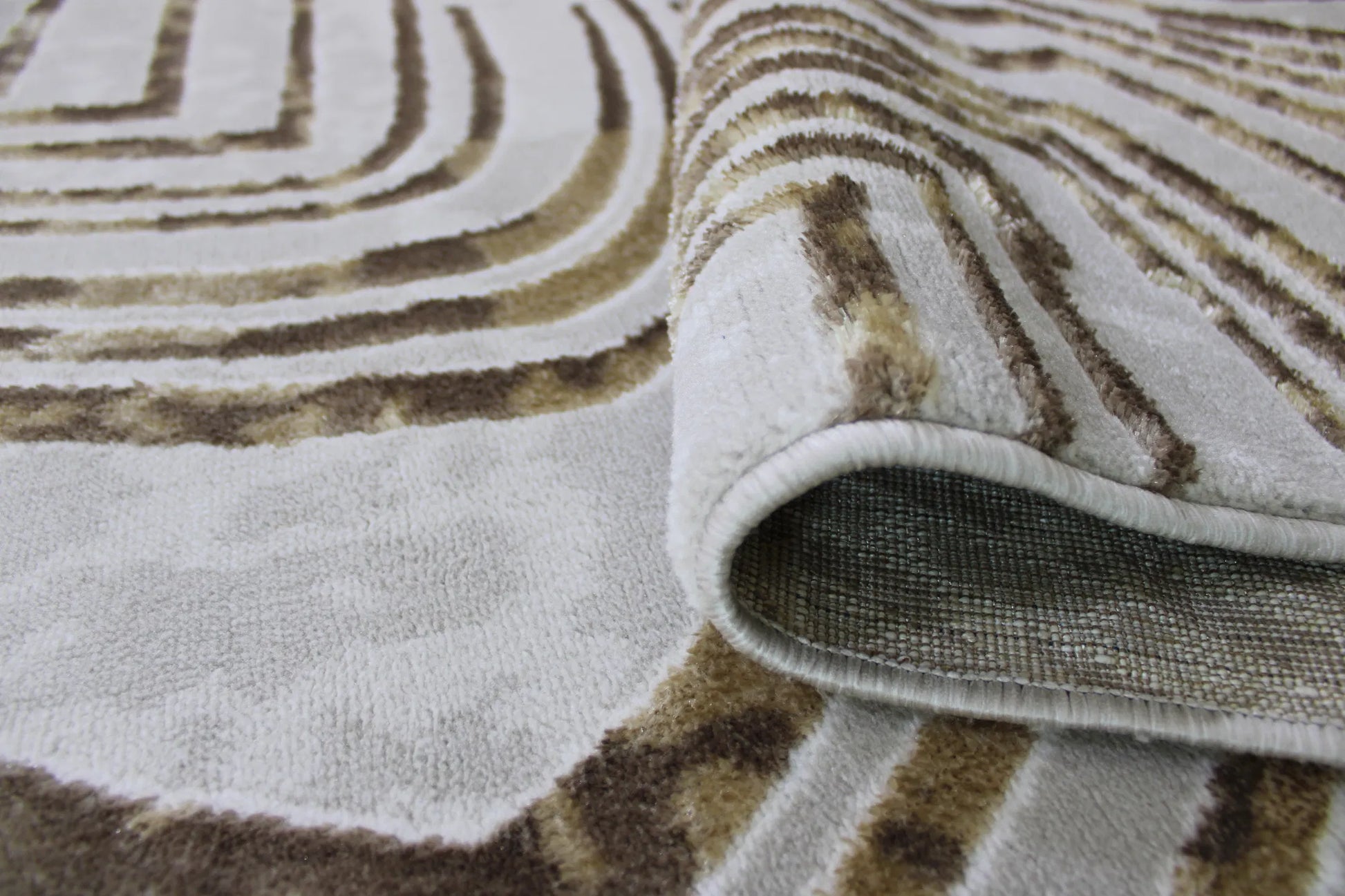 Kratos Beige Brown Carpet (Rectangle)