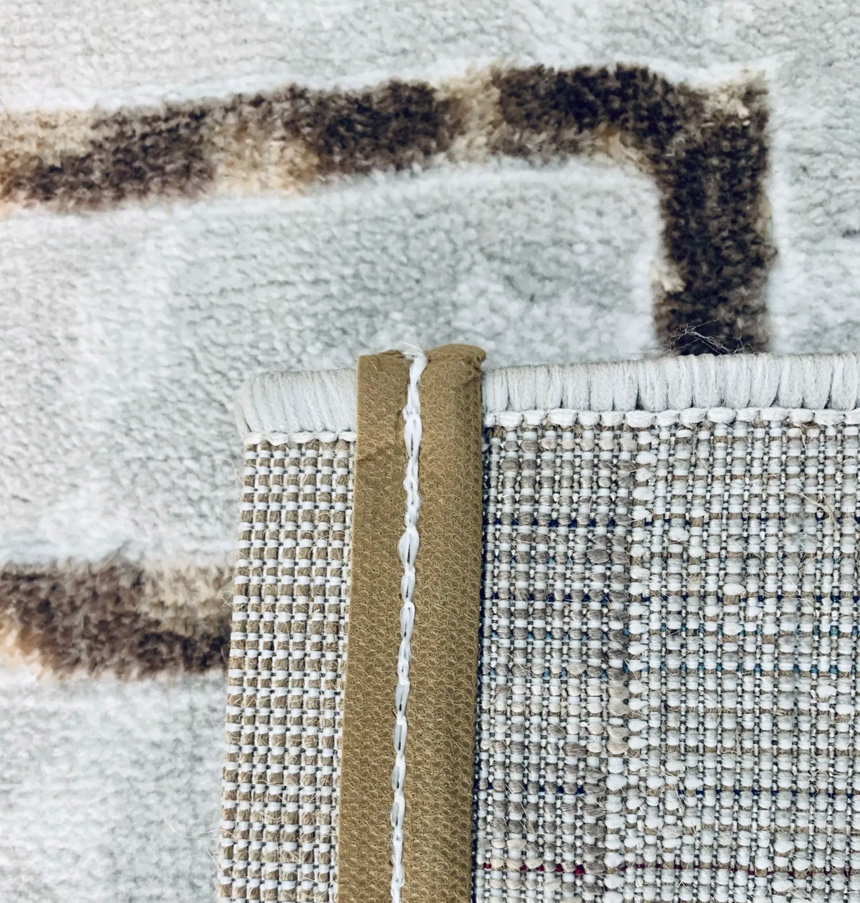 Kratos Beige Brown Carpet (Rectangle)