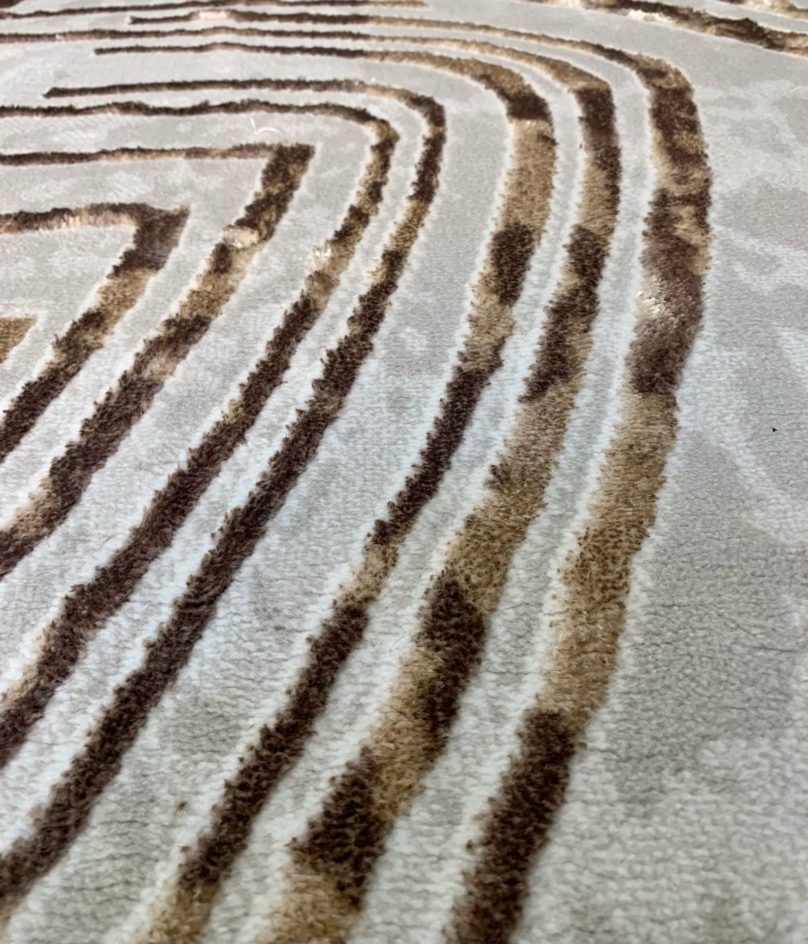 Kratos Beige Brown Carpet (Rectangle)