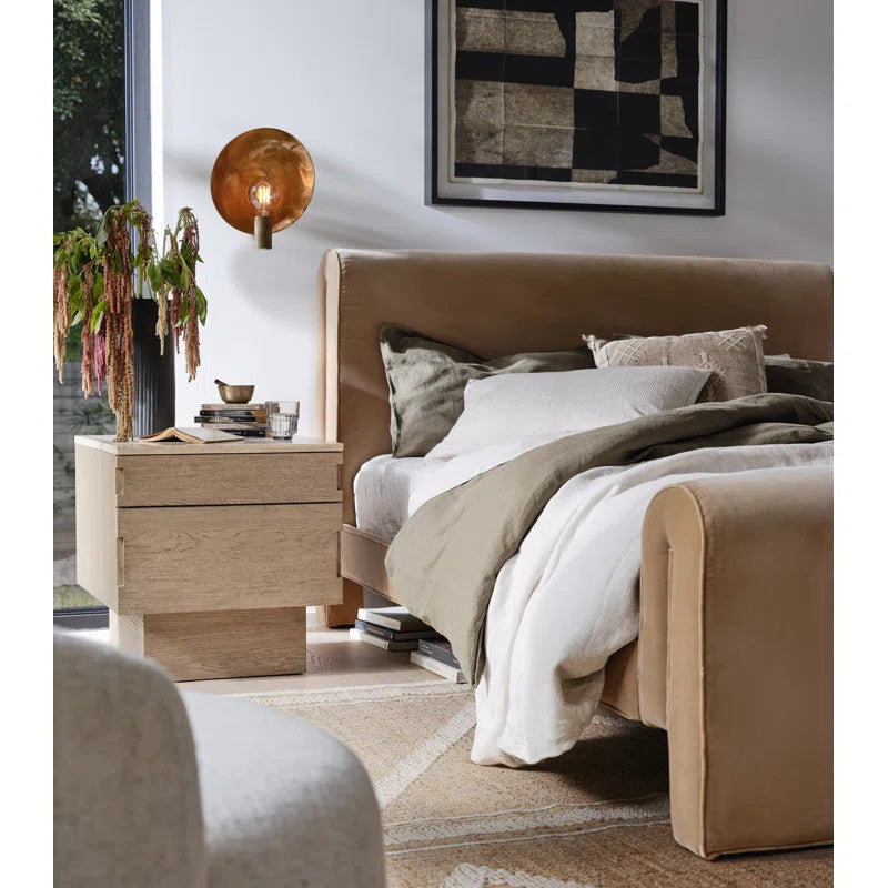 Francis Upholstered Bed (Choose size, fabric, colour & legs)