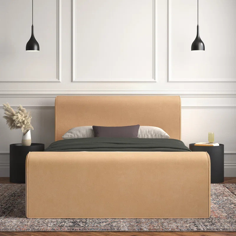 Francis Upholstered Bed (Choose size, fabric, colour & legs)