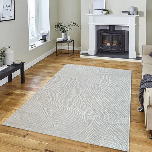 Calm Sands Beige Carpet (Rectangle)