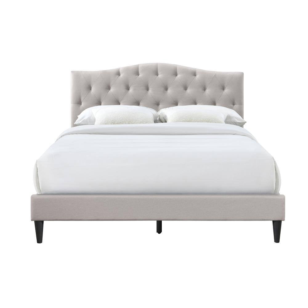 James Upholstered Bed (Choose size, fabric, colour & legs)