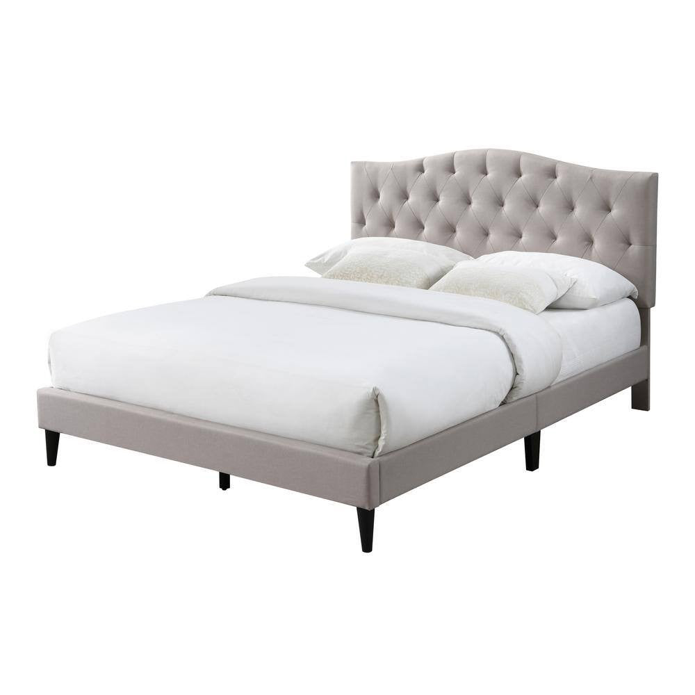 James Upholstered Bed (Choose size, fabric, colour & legs)