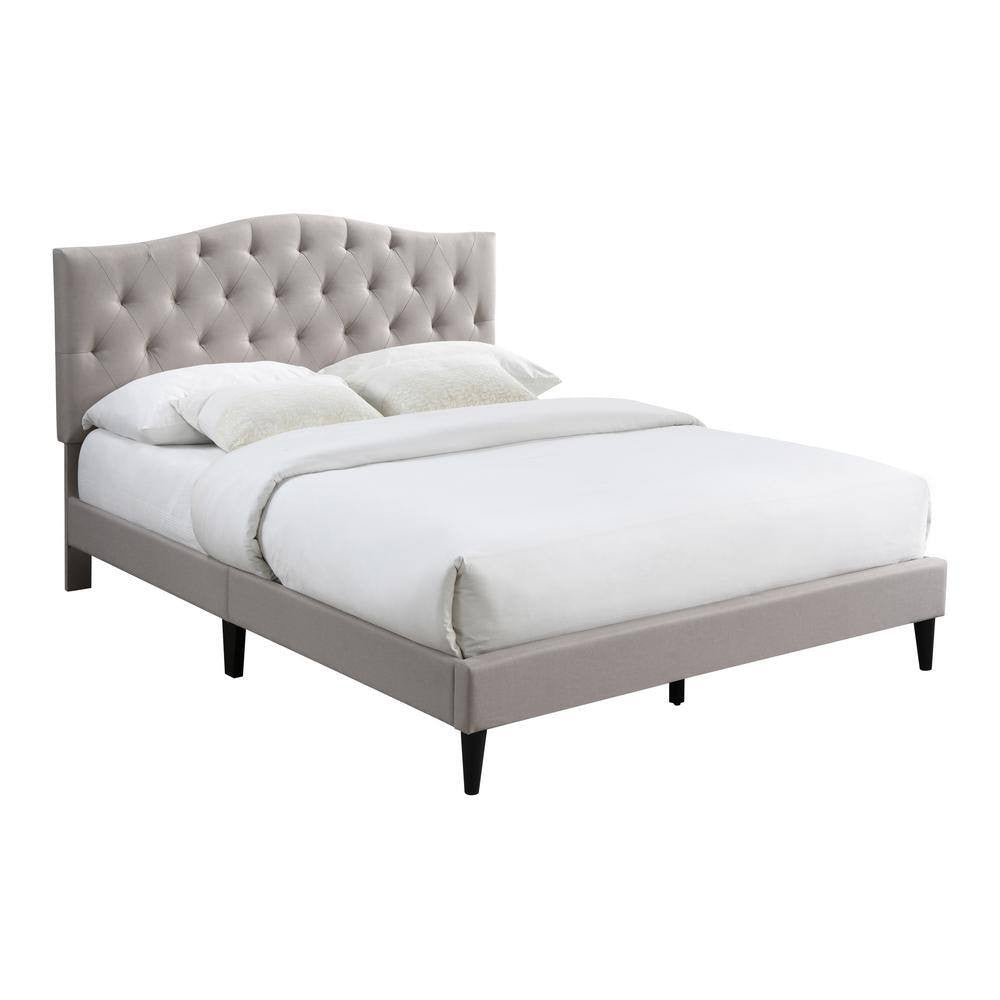 James Upholstered Bed (Choose size, fabric, colour & legs)