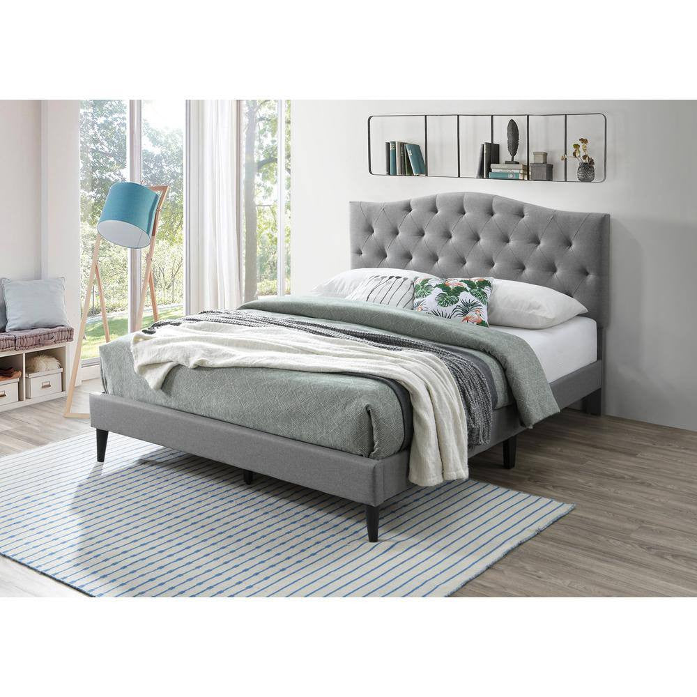 James Upholstered Bed (Choose size, fabric, colour & legs)