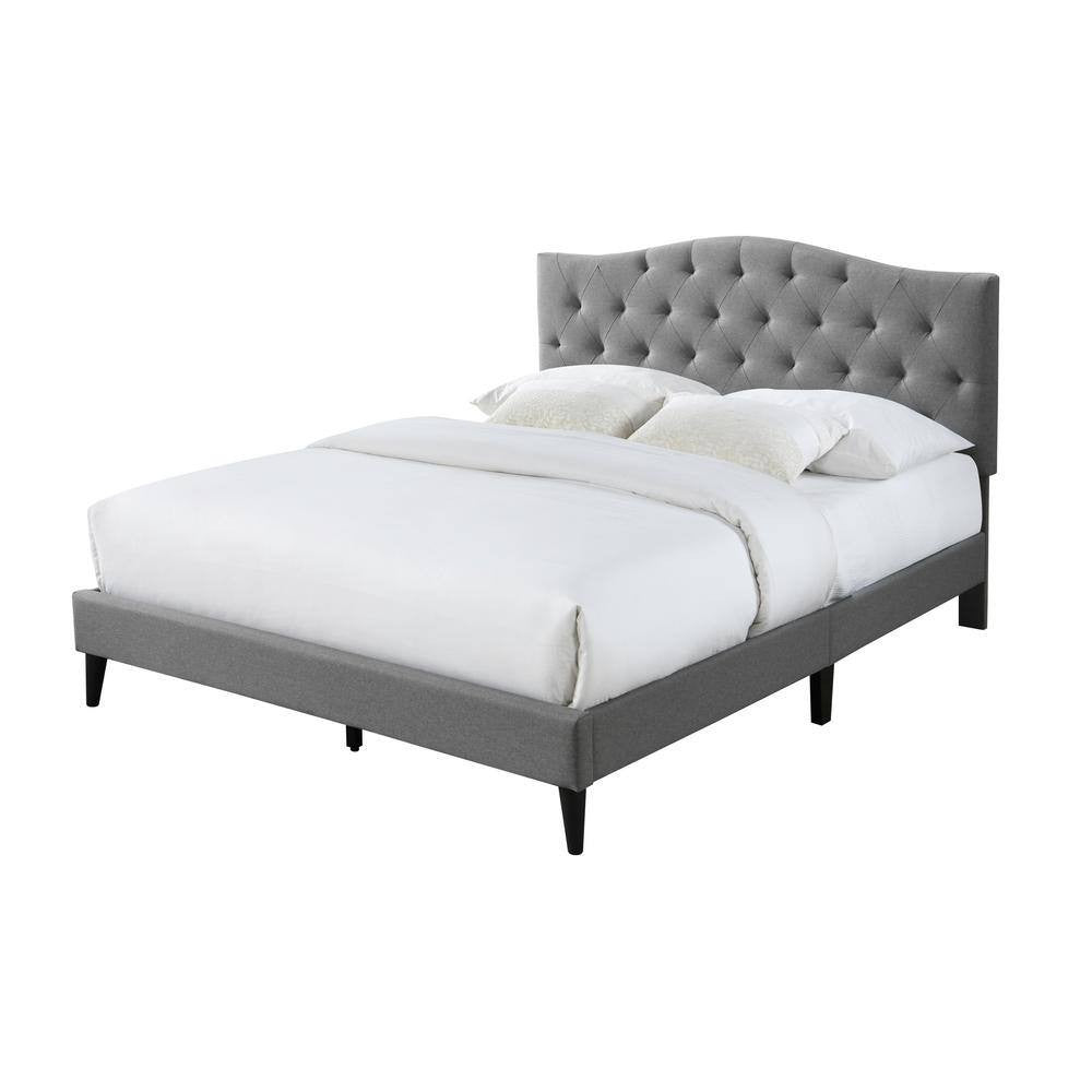 James Upholstered Bed (Choose size, fabric, colour & legs)