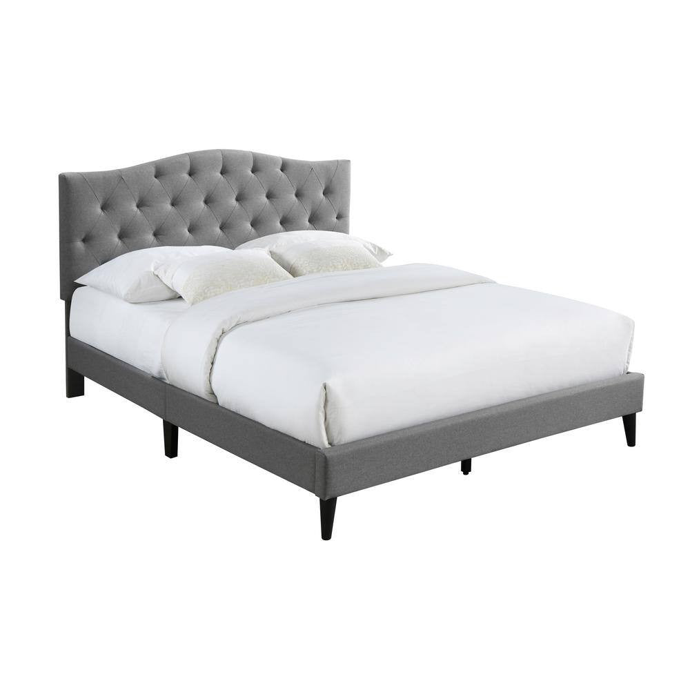 James Upholstered Bed (Choose size, fabric, colour & legs)