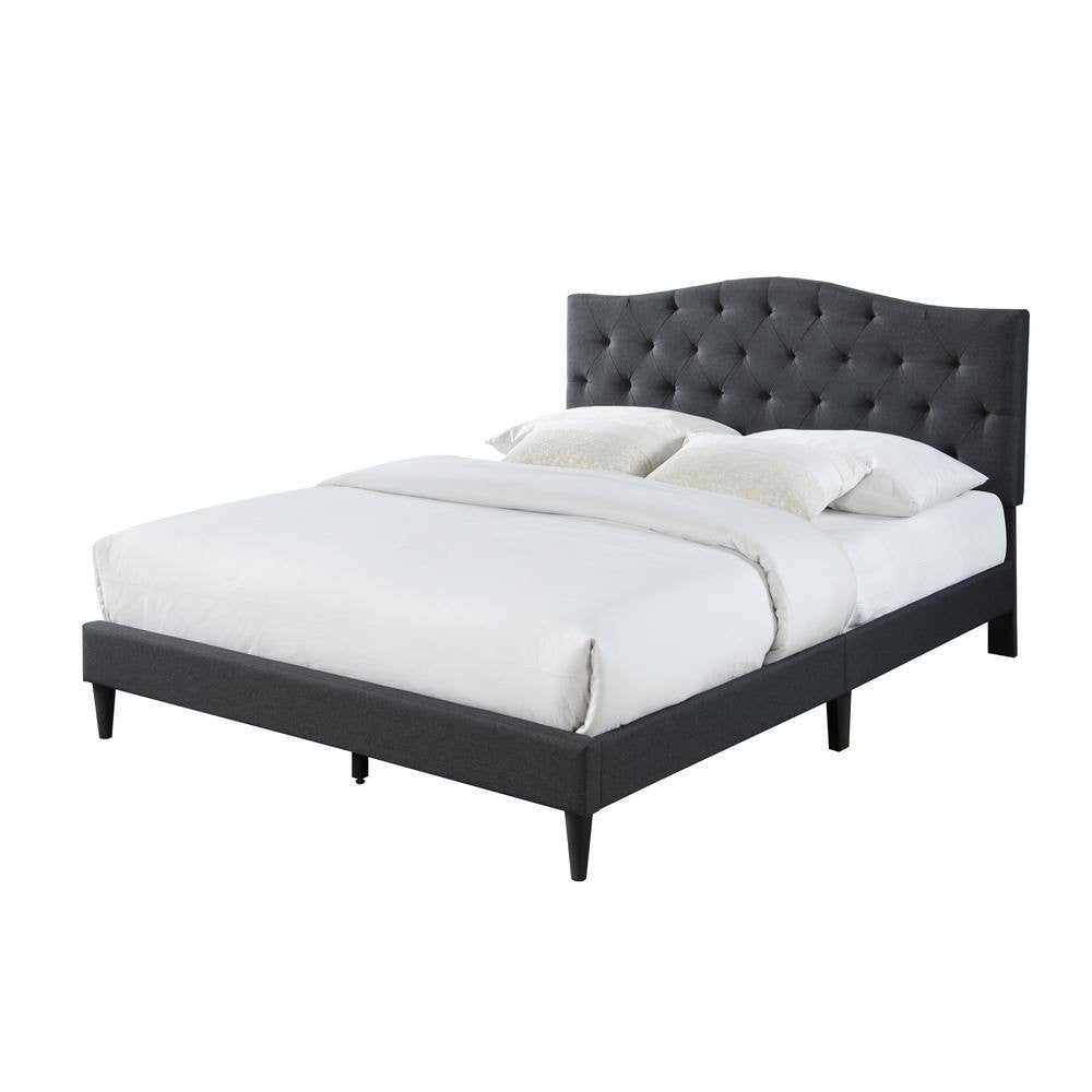 James Upholstered Bed (Choose size, fabric, colour & legs)